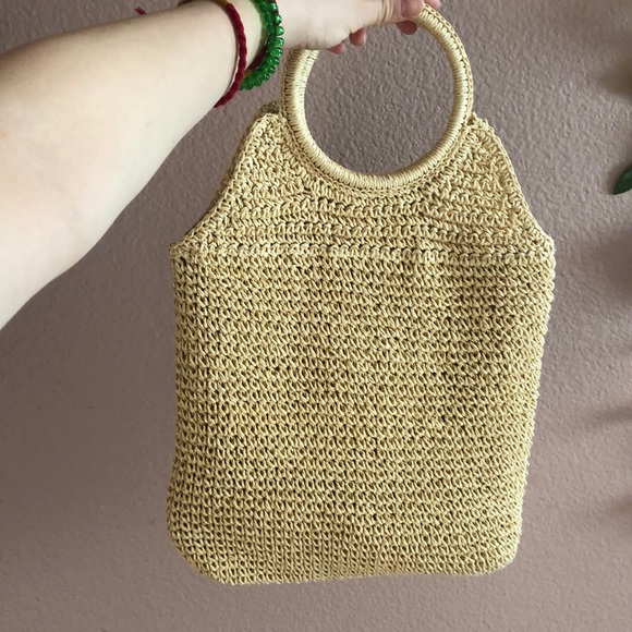 vintage retro straw purse - Picture 2 of 4